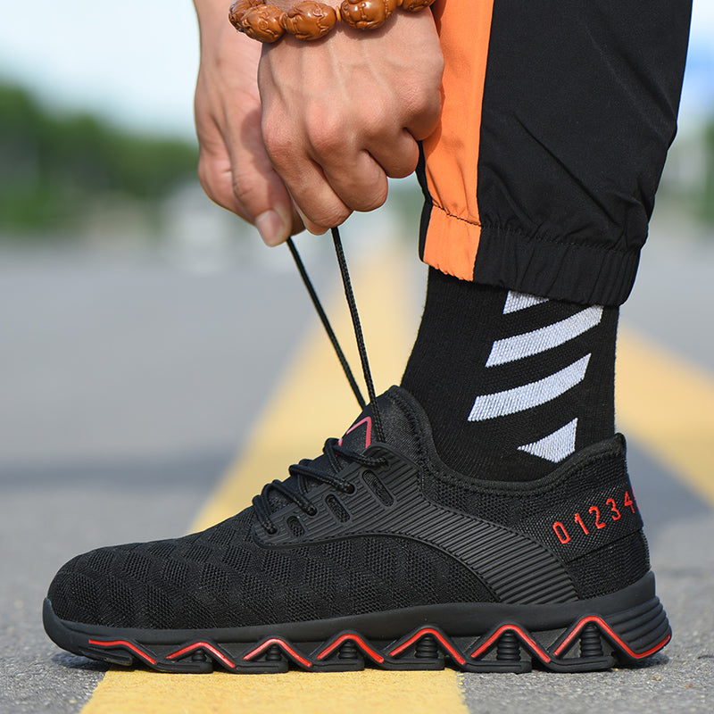 Ziczac Black Red - Indestructible Shoes